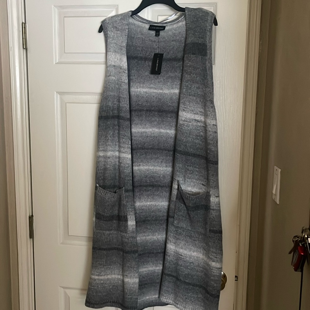 Woman’s long sweater vest